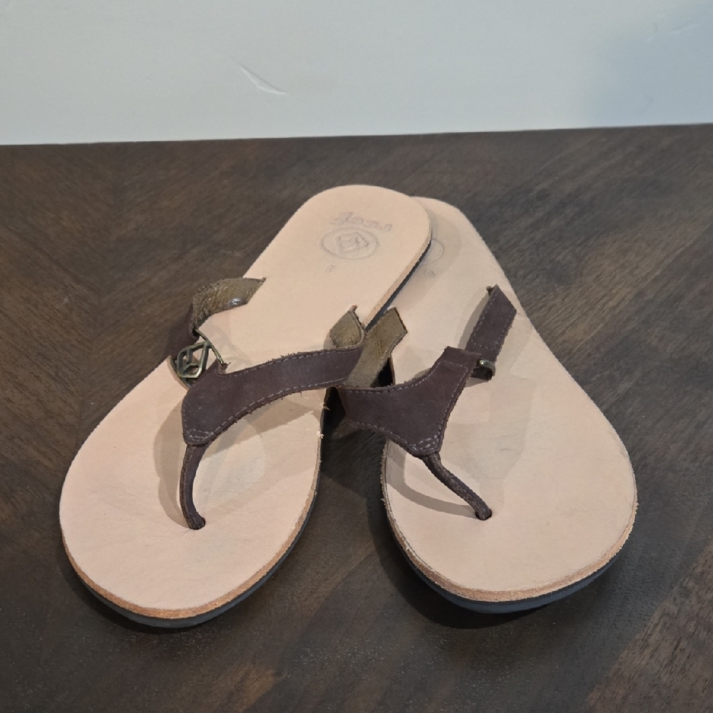 Brown Leather Women's Sandals